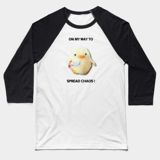 Cute duck, kawaii meme by Strange Dollz Boudoir Baseball T-Shirt